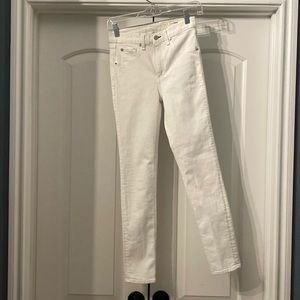 Rag & Bone white High Rise Ankle Skinny size 25